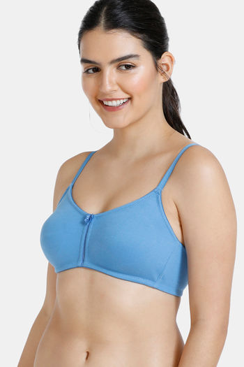 Buy Zivame Essentials Double Layered Non Wired Full Coverage Bra - Pacific Coast
